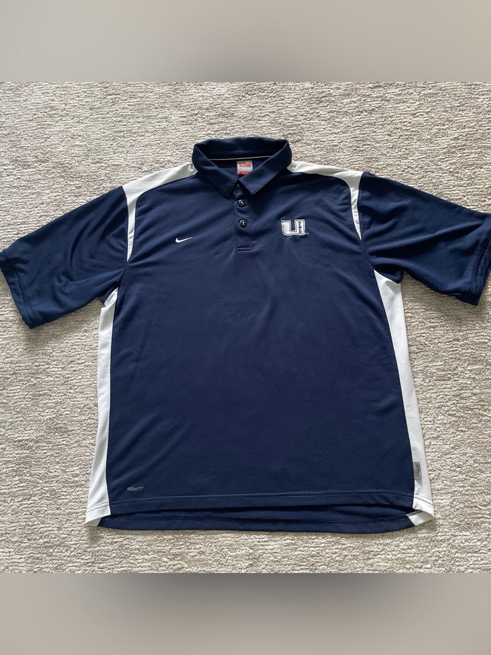 Nike Utah State Aggies Golf Polo Shirt Mens XL Stretch Short Sleeve Lightweight